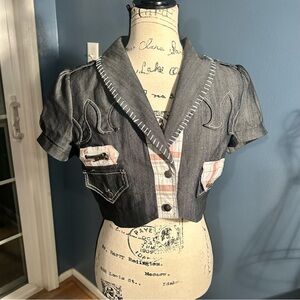 Sugarlips western short sleeve Cropped Jacket